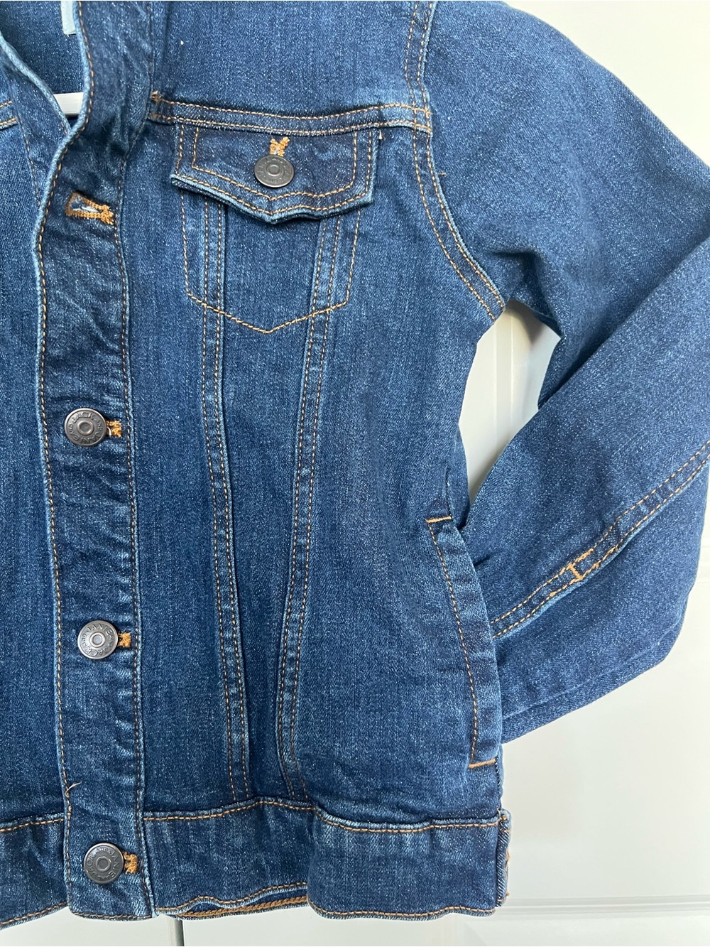 Kids Dark Blue Denim Jacket